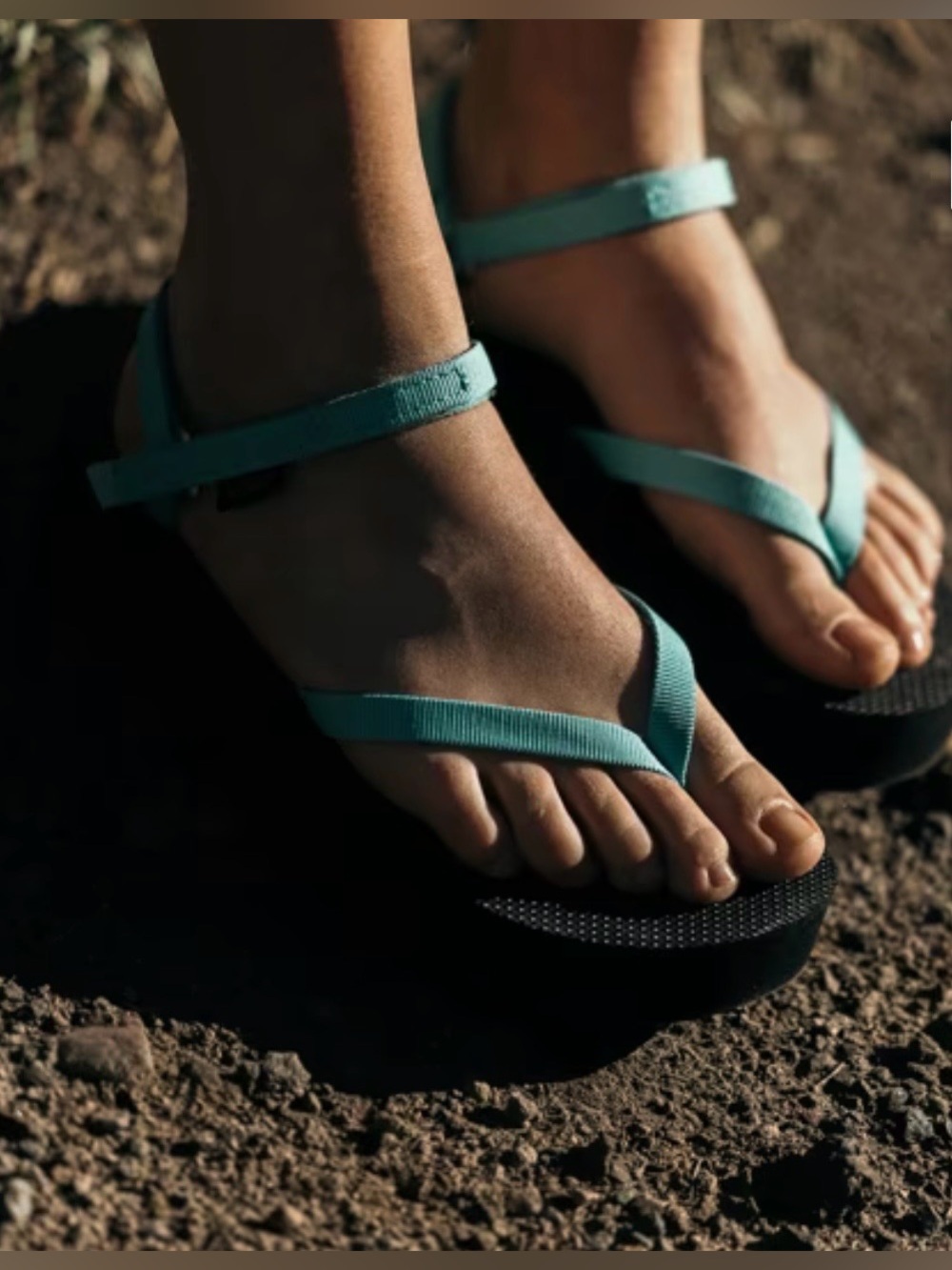 Teva Women's Teal Strappy Footbed Sandals